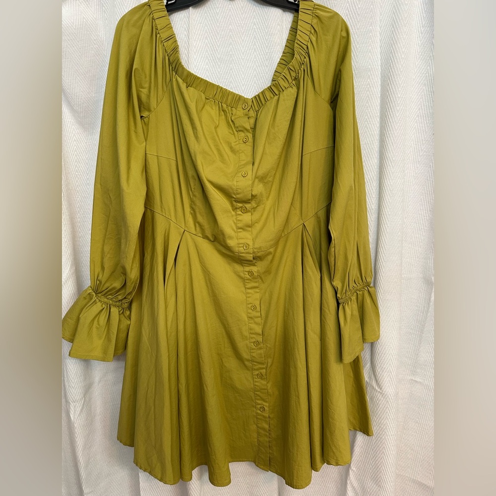 Olive Green Women's Dress